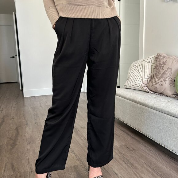 Monk & Lou Silky Wide Leg Pants size 2 - Picture 2 of 5